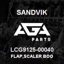LCG9125-00040 Sandvik FLAP,SCALER BOO | AGA Parts