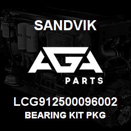 LCG912500096002 Sandvik BEARING KIT PKG | AGA Parts