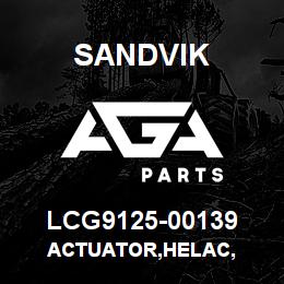 LCG9125-00139 Sandvik ACTUATOR,HELAC, | AGA Parts