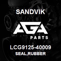 LCG9125-40009 Sandvik SEAL,RUBBER | AGA Parts
