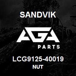 LCG9125-40019 Sandvik NUT | AGA Parts