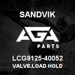 LCG9125-40052 Sandvik VALVE,LOAD HOLD | AGA Parts