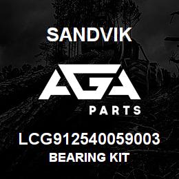 LCG912540059003 Sandvik BEARING KIT | AGA Parts