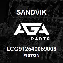 LCG912540059008 Sandvik PISTON | AGA Parts