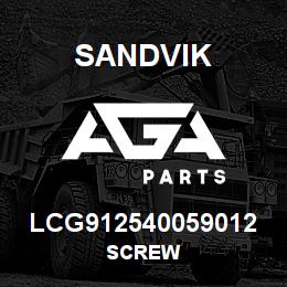 LCG912540059012 Sandvik SCREW | AGA Parts