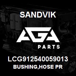 LCG912540059013 Sandvik BUSHING,HOSE PR | AGA Parts