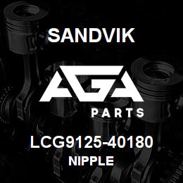 LCG9125-40180 Sandvik NIPPLE | AGA Parts
