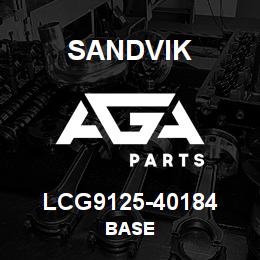 LCG9125-40184 Sandvik BASE | AGA Parts
