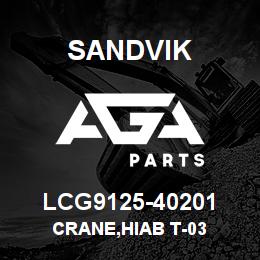 LCG9125-40201 Sandvik CRANE,HIAB T-03 | AGA Parts