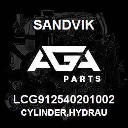 LCG912540201002 Sandvik CYLINDER,HYDRAU | AGA Parts