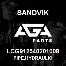 LCG912540201008 Sandvik PIPE,HYDRAULIC | AGA Parts