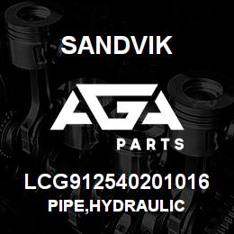 LCG912540201016 Sandvik PIPE,HYDRAULIC | AGA Parts