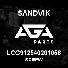 LCG912540201058 Sandvik SCREW | AGA Parts
