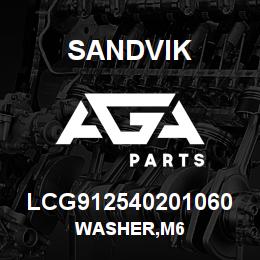 LCG912540201060 Sandvik WASHER,M6 | AGA Parts