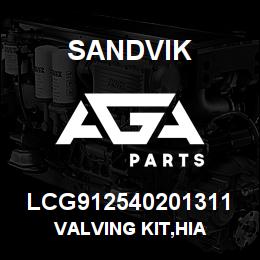 LCG912540201311 Sandvik VALVING KIT,HIA | AGA Parts