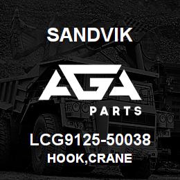 LCG9125-50038 Sandvik HOOK,CRANE | AGA Parts