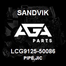 LCG9125-50086 Sandvik PIPE,JIC | AGA Parts