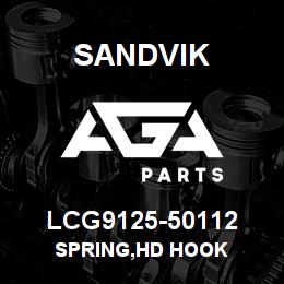 LCG9125-50112 Sandvik SPRING,HD HOOK | AGA Parts