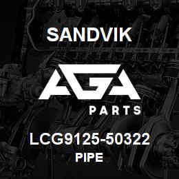 LCG9125-50322 Sandvik PIPE | AGA Parts