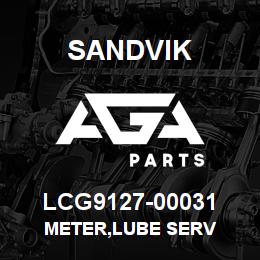 LCG9127-00031 Sandvik METER,LUBE SERV | AGA Parts