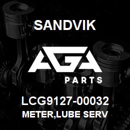 LCG9127-00032 Sandvik METER,LUBE SERV | AGA Parts