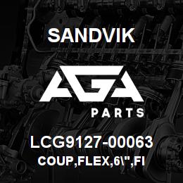 LCG9127-00063 Sandvik COUP,FLEX,6",FI | AGA Parts