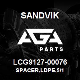 LCG9127-00076 Sandvik SPACER,LDPE,5/1 | AGA Parts
