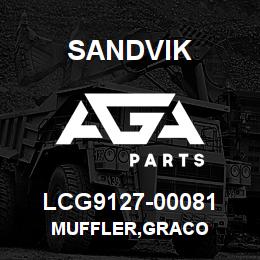 LCG9127-00081 Sandvik MUFFLER,GRACO | AGA Parts