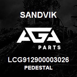 LCG912900003026 Sandvik PEDESTAL | AGA Parts