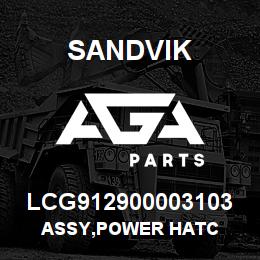 LCG912900003103 Sandvik ASSY,POWER HATC | AGA Parts