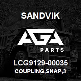 LCG9129-00035 Sandvik COUPLING,SNAP,3 | AGA Parts