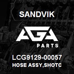 LCG9129-00057 Sandvik HOSE ASSY,SHOTC | AGA Parts