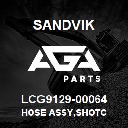 LCG9129-00064 Sandvik HOSE ASSY,SHOTC | AGA Parts