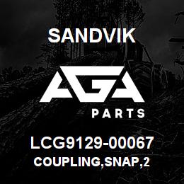 LCG9129-00067 Sandvik COUPLING,SNAP,2 | AGA Parts