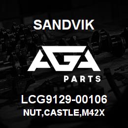 LCG9129-00106 Sandvik NUT,CASTLE,M42X | AGA Parts