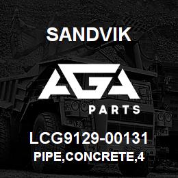 LCG9129-00131 Sandvik PIPE,CONCRETE,4 | AGA Parts