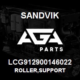 LCG912900146022 Sandvik ROLLER,SUPPORT | AGA Parts