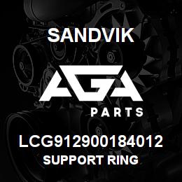 LCG912900184012 Sandvik SUPPORT RING | AGA Parts