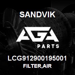 LCG912900195001 Sandvik FILTER,AIR | AGA Parts