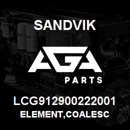 LCG912900222001 Sandvik ELEMENT,COALESC | AGA Parts