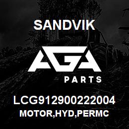 LCG912900222004 Sandvik MOTOR,HYD,PERMC | AGA Parts