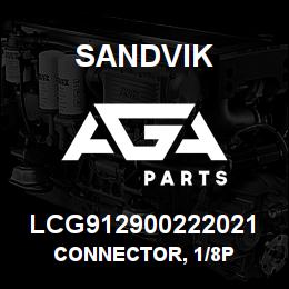 LCG912900222021 Sandvik CONNECTOR, 1/8P | AGA Parts