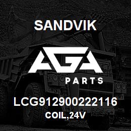 LCG912900222116 Sandvik COIL,24V | AGA Parts