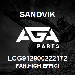 LCG912900222172 Sandvik FAN,HIGH EFFICI | AGA Parts