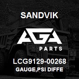 LCG9129-00268 Sandvik GAUGE,PSI DIFFE | AGA Parts
