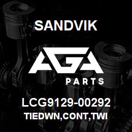 LCG9129-00292 Sandvik TIEDWN,CONT,TWI | AGA Parts
