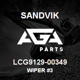 LCG9129-00349 Sandvik WIPER #3 | AGA Parts