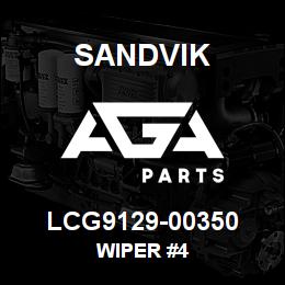 LCG9129-00350 Sandvik WIPER #4 | AGA Parts