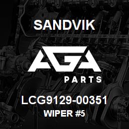 LCG9129-00351 Sandvik WIPER #5 | AGA Parts