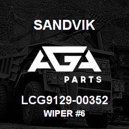 LCG9129-00352 Sandvik WIPER #6 | AGA Parts